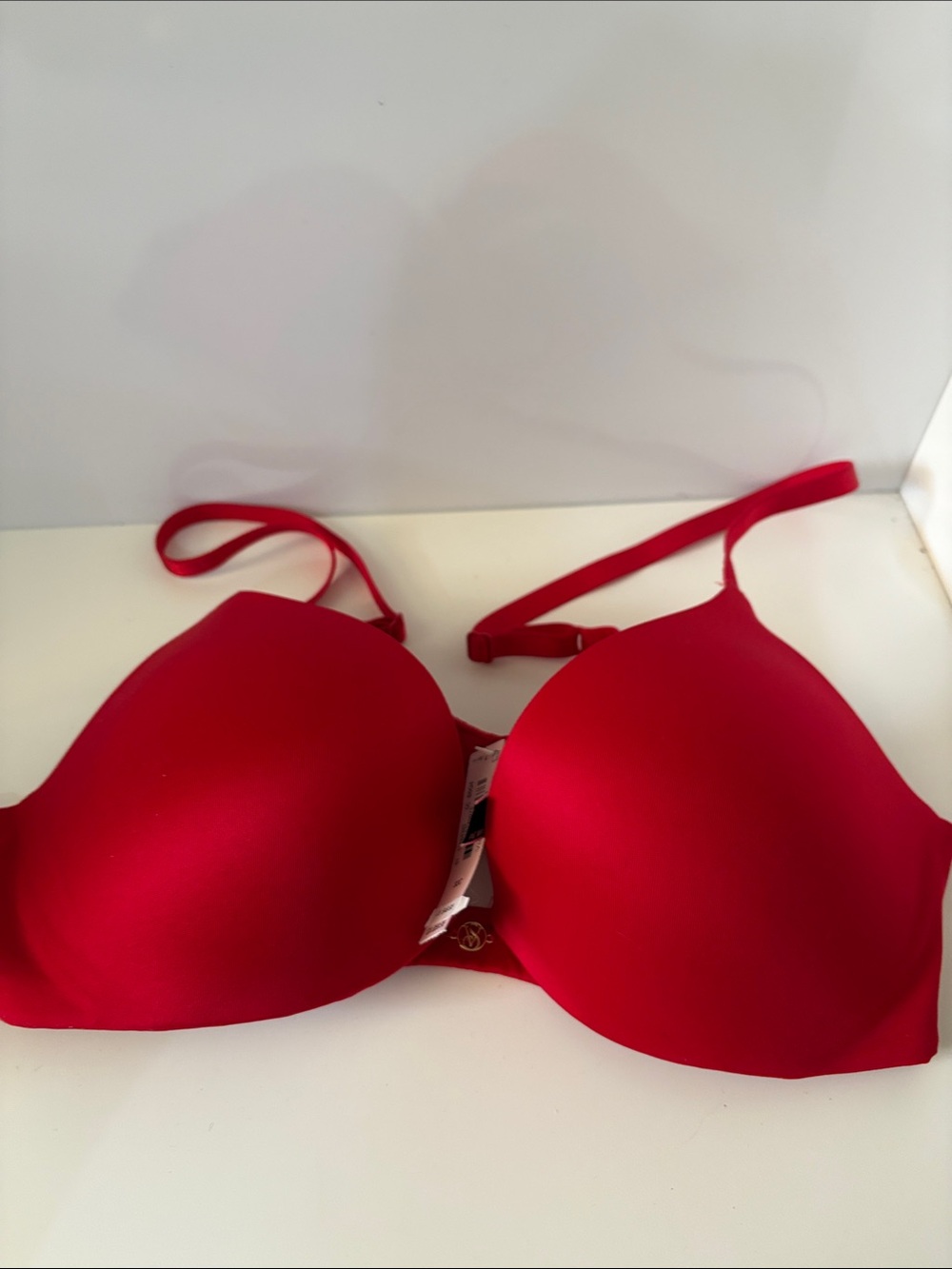 Victoria's Secret Bright Red Smooth Push-Up Bra